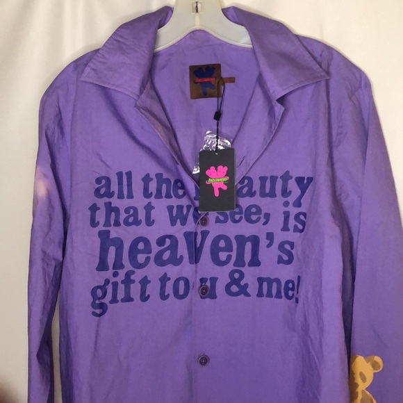 HEAVEN BY MARC JACOBS Men’s purple button down shirt. Size L. - Picture 9 of 15